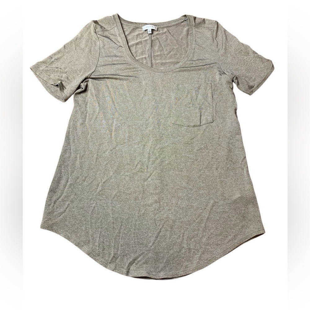 Aritzia Babaton V-Neck Knit Pocket Tee Size Small